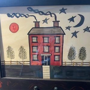 1981 KOOSED ORIGINAL WATERCOLOR FOLK ART